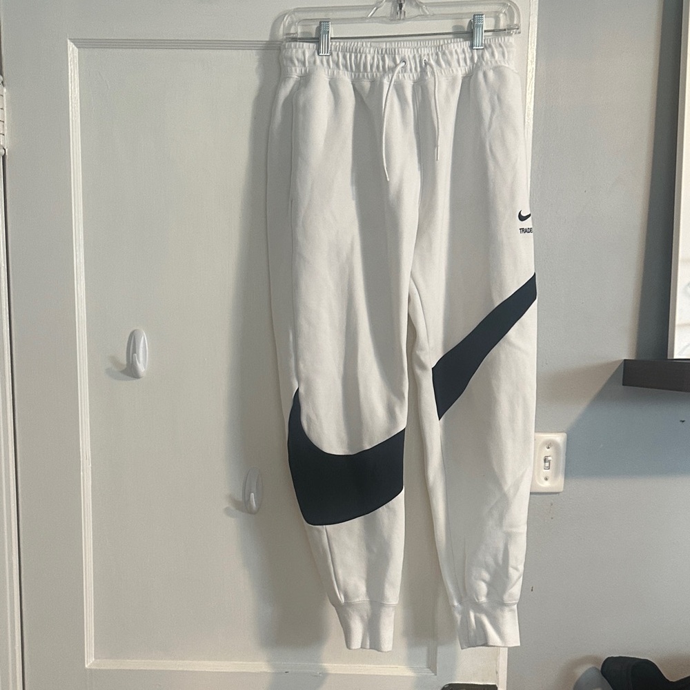 Nike Men’s White and Black Joggers